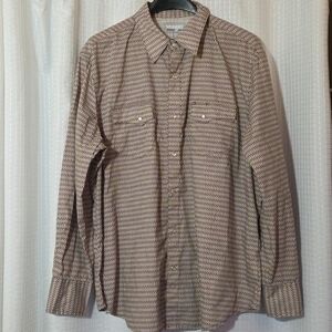Wrangler Wrancher Western Pearl Snap XXL Button Down LS